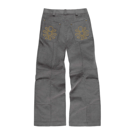【SIGNATURE ELEMENT】"ELEMENT XXV" GREY VELVET PANTS