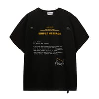 【HONO REPORT】LETTER T-SHIRT BLACK