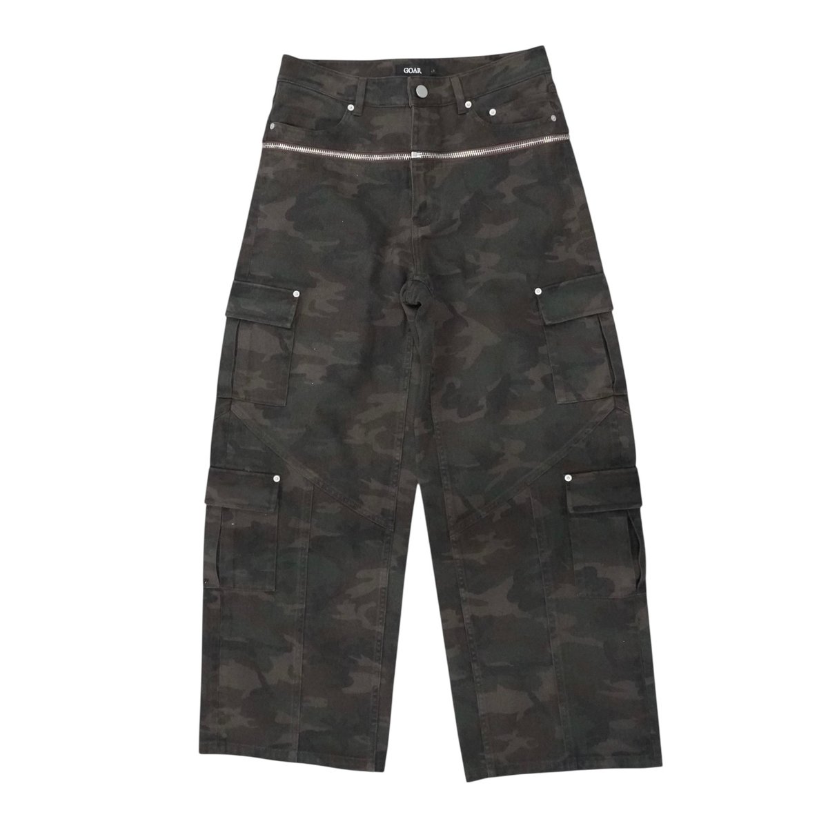 GOAR】ZIPPER WAIST PANTS CAMO | AURUM