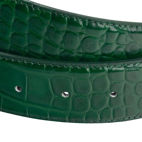 【EMOSTANCECLUB】CORE BELT - CROC EMBOSSED GREEN