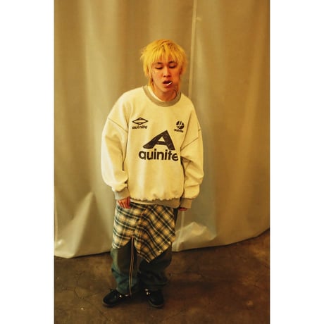 【AUI NITE】STRICKER REVERSIBLE SWEAT GRAY