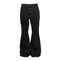 EMOSTANCECLUB】DESTROYED BAGGY WIDE LEG JEANS B