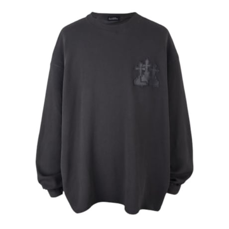 【AWENDE】REQUIEM PATCH WAFFLE L/S DARK GRAY