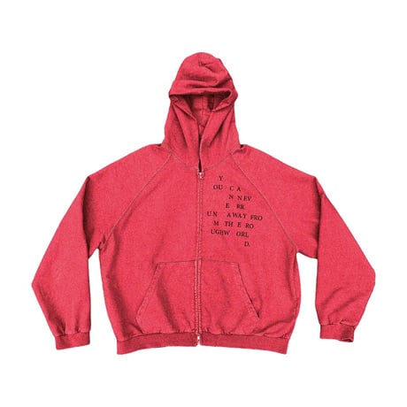 【ADONIS ORBIT PROJECT】TRINITY HOOD ZIP-UP RED