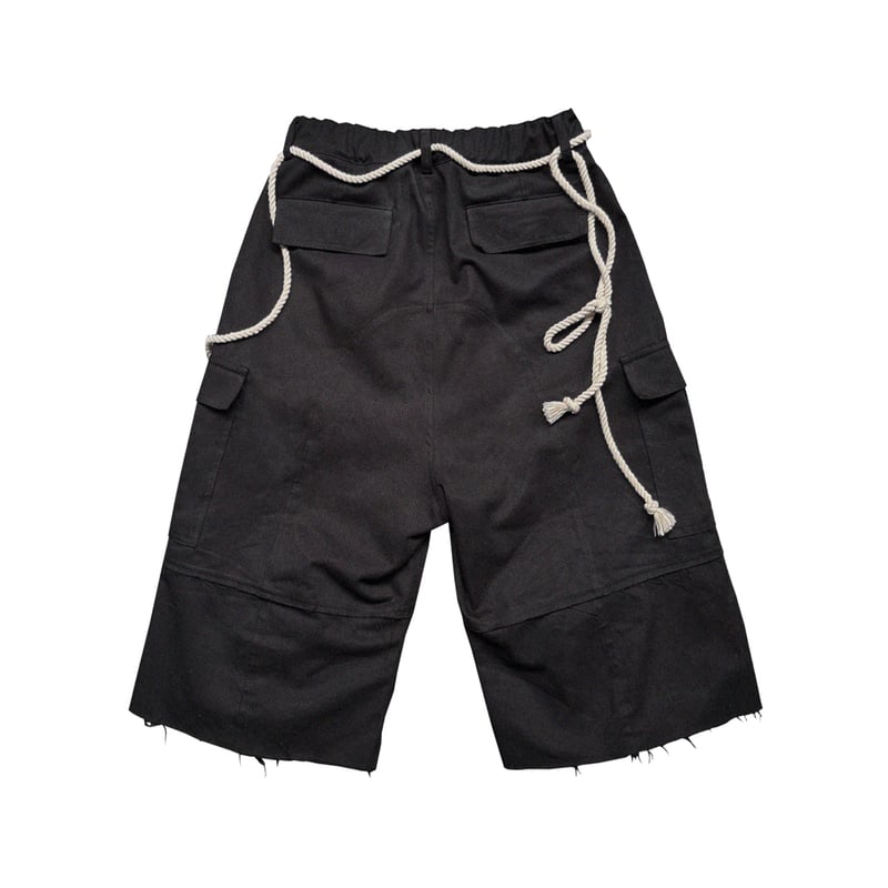 ADONIS ORBIT PROJECT】ROPE BERMUDA PANTS BLACK