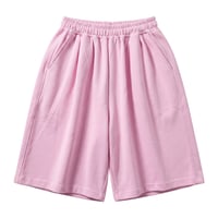 【P.O.S】TUCK SWEAT SHORT PANTS PINK