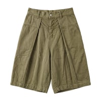 【P.O.S】WIDE SHORTS KHAKI