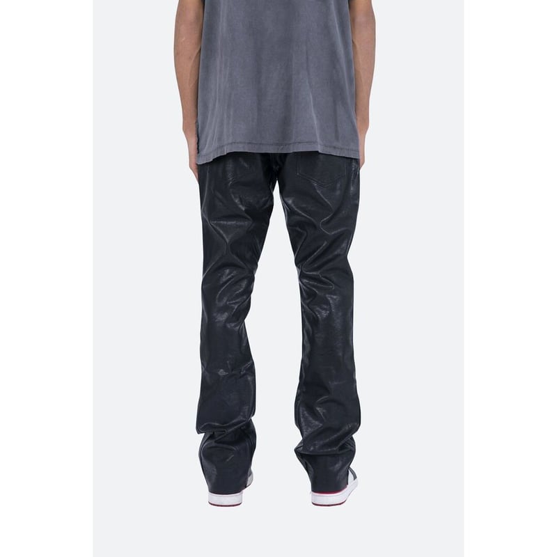 MNML】B169 LEATHER FLARE DENIM | AURUM