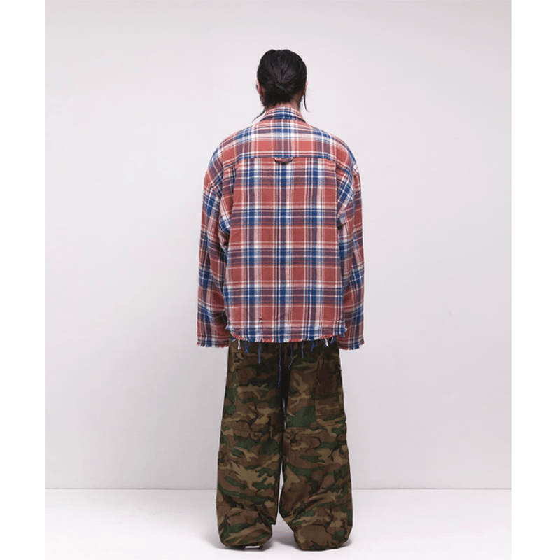 トップス Side Service FLANNEL SHIRT JAKCET SIDE SERVICE】JAPANESE FLANNEL SHIRT JAKCET PIN
