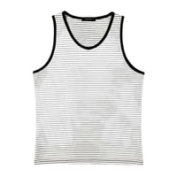 【P.O.S】BORDER TUNK TOP WHITE
