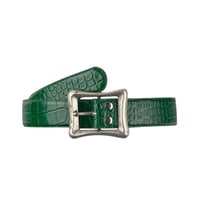 【EMOSTANCECLUB】CORE BELT - CROC EMBOSSED GREEN