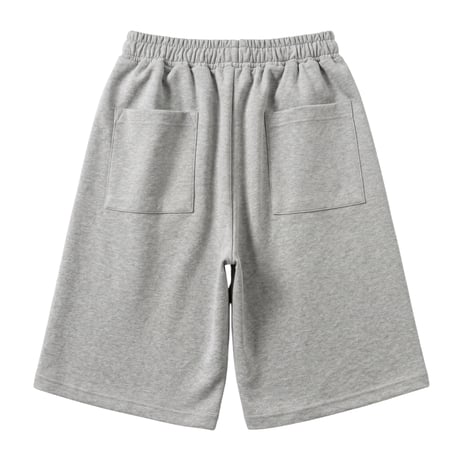 【P.O.S】TUCK SWEAT SHORT PANTS GRAY
