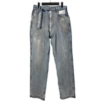 GOAR】ZIPPER WAIST PANTS CROC BLACK | AURUM