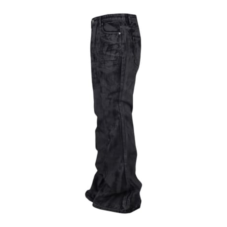 【AWENDE】FLARE HEAVY WAX DENIM JEANS