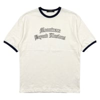 【P.O.S】RINGER PRINT TEE WHITE