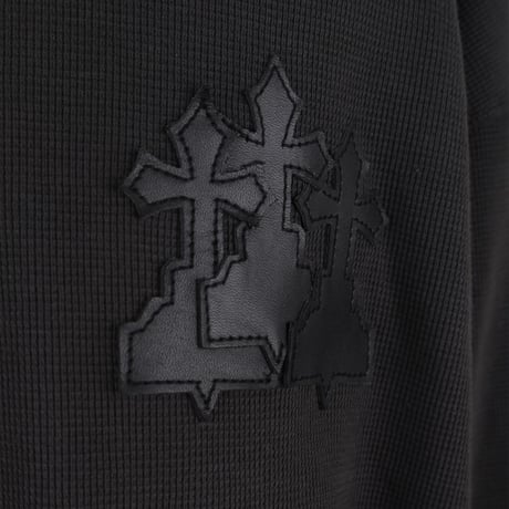 【AWENDE】REQUIEM PATCH WAFFLE L/S DARK GRAY