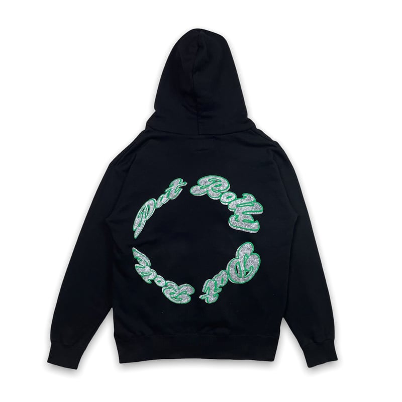 DAT ROLLY】CIRCLE LOGO HOODIE BLACK | AURUM