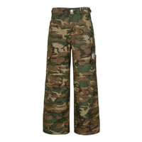 【SIDE SERVICE】MAGNETIC WOODLAND CAMO BAGGY PANTS