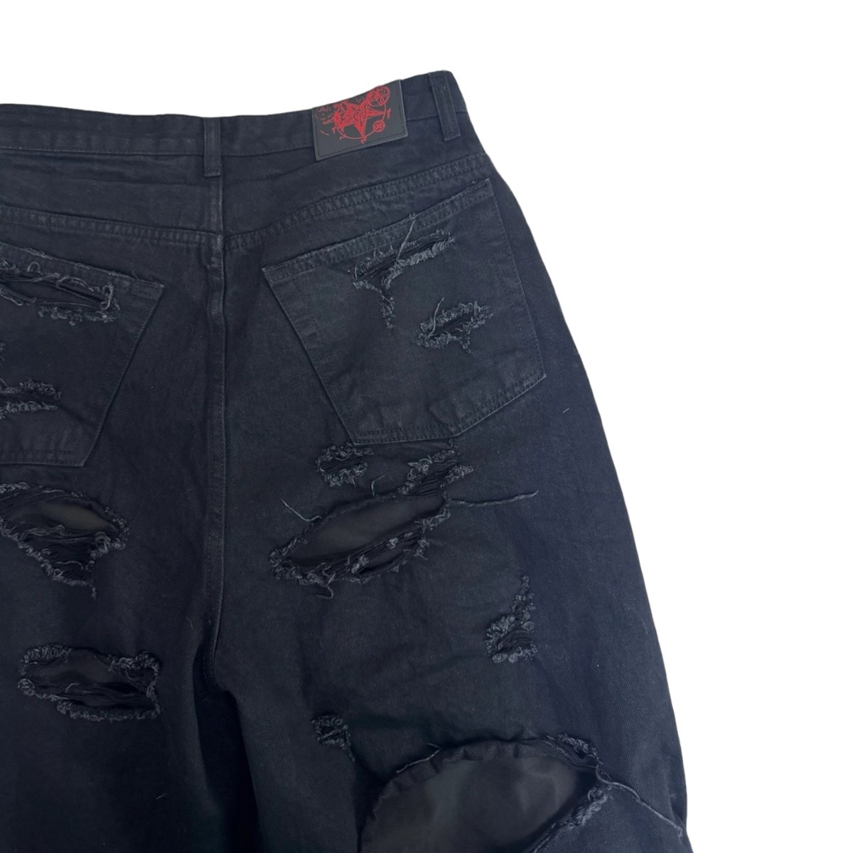 パンツ emostanceclub destroyed baggy wide jeans emostanceclub destroyed baggy wide jeans