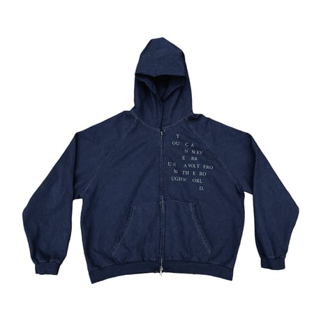 【ADONIS ORBIT PROJECT】TRINITY HOOD ZIP-UP  NAVY