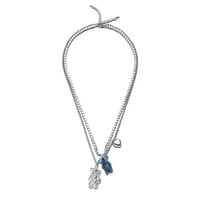 【ALEXII】TWIN BEAR NECKLACE SKY