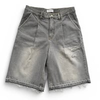 【HONO REPORT】VINTAGE DENIM BERMUDA PANTS LIGHT GRAY
