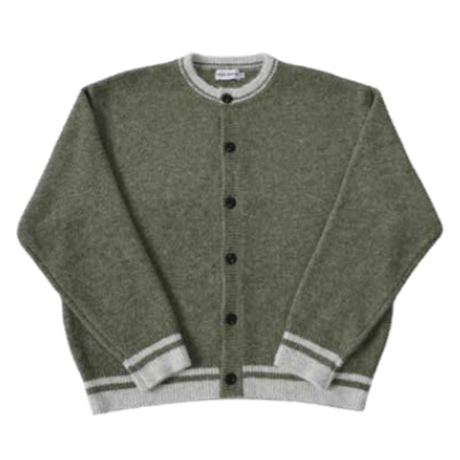 【HONO REPORT】HAIRY ROUND CARDIGAN GREEN