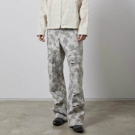 【HONO REPORT】BIG POCKET CARGO PANTS SNOW CAMO