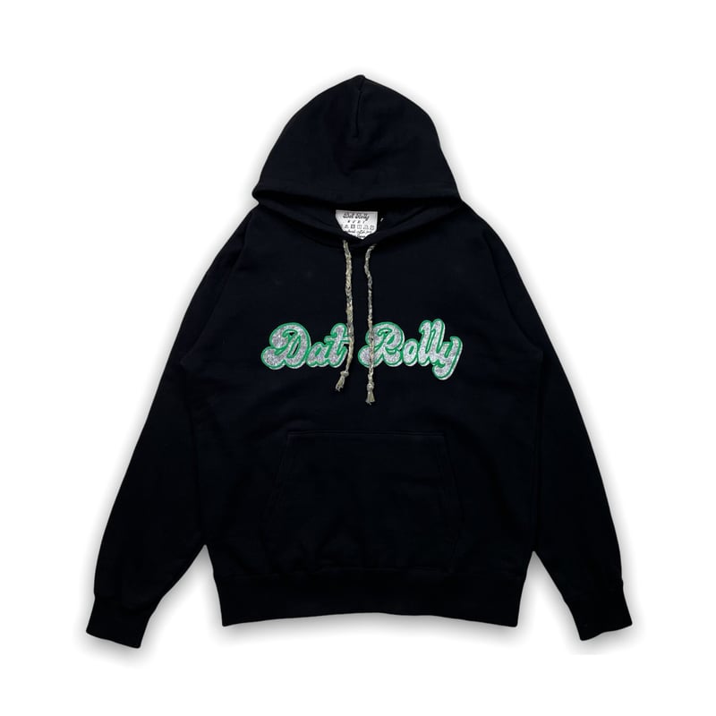 DAT ROLLY】CIRCLE LOGO HOODIE BLACK | AURUM