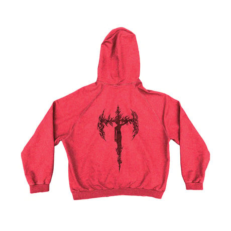 【ADONIS ORBIT PROJECT】TRINITY HOOD ZIP-UP RED