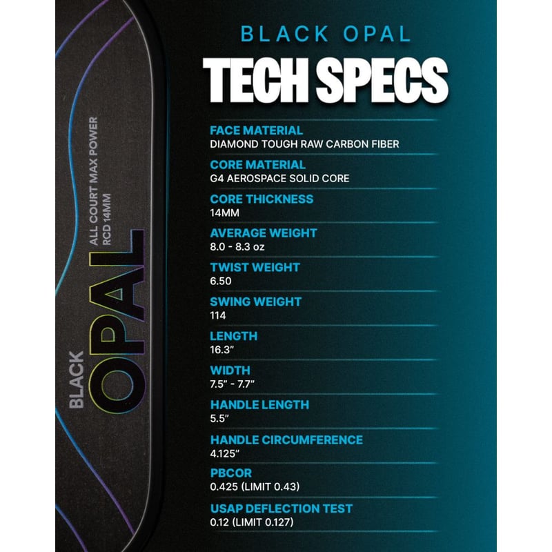 SIX ZERO Black Opal 14mm G4 Foam Core Picklebal
