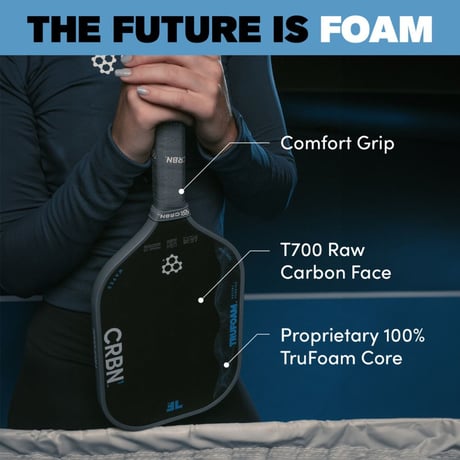 CRBN TruFoam Waves 1 Elongated Pickleball Paddle（TruFoamｰCore）