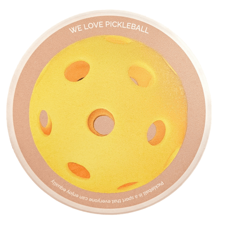 白雲石吸水コースター”WE LOVE PICKLEBALL” YellowまたはGreen