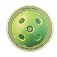 白雲石吸水コースター”WE LOVE PICKLEBALL” YellowまたはGreen
