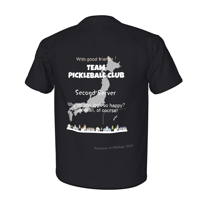 TEAM PICKLEBALL Tシャツ  "Second server" Black