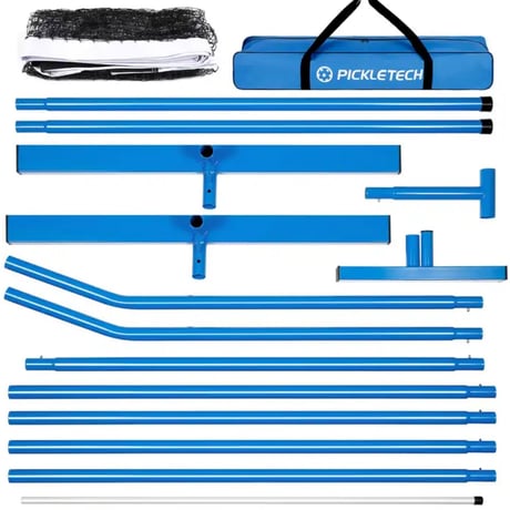 AMA SPORT Portable Pickleball Net System Blue（ピックルボール専用ネット）軽量スリムタイプ