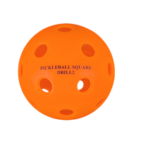 【屋内用】PICKLEBALL SQUARE DRILL2 Indoor Pickleball （１個） -Orange