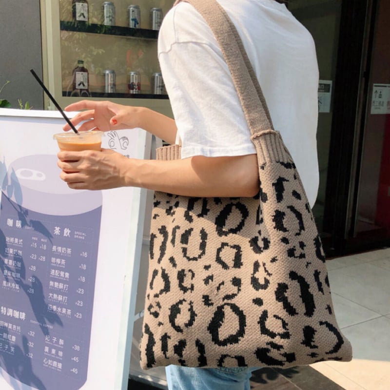 Fennec 韓国 ショルダーバッグ ヒョウ柄 2WAY レオパード ミニバッグ ヒョウ柄 ショルダーバッグ