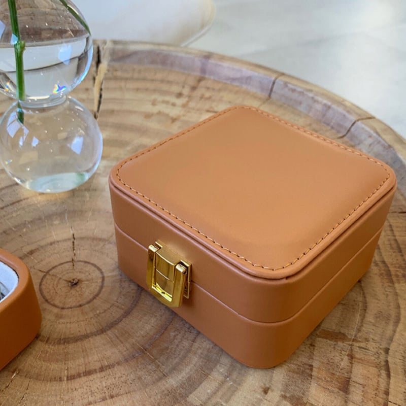 コンパクト アクセサリーケース 携帯用 持ち運び ジュエリーボックス