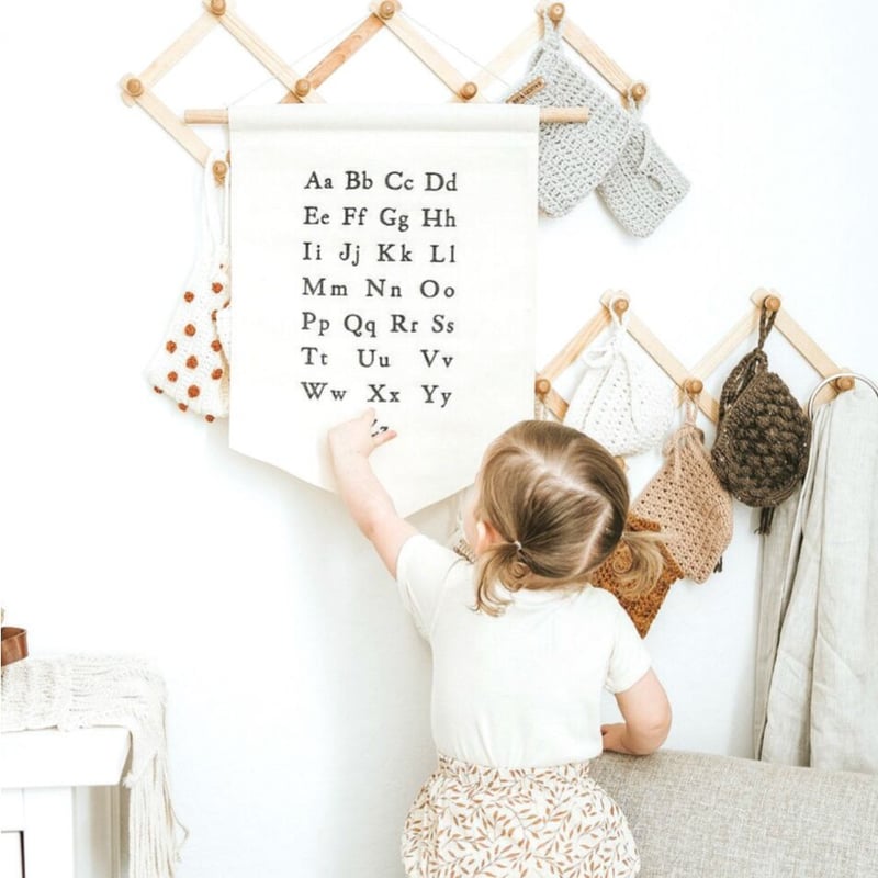 タペストリー キャンバス生地 アルファベット 壁飾り | Petit Chou