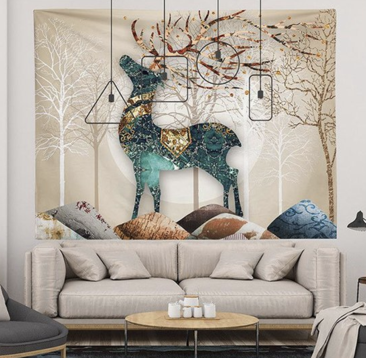 タペストリー おしゃれ 北欧 インテリア 雑貨 壁掛け 絵 布 大判 壁