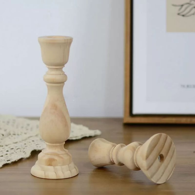キャンドルホルダー 北欧 キャンドルスタンド 木製 燭台 インテリア