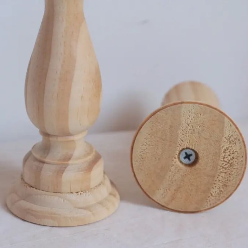 キャンドルホルダー 北欧 キャンドルスタンド 木製 燭台 インテリア