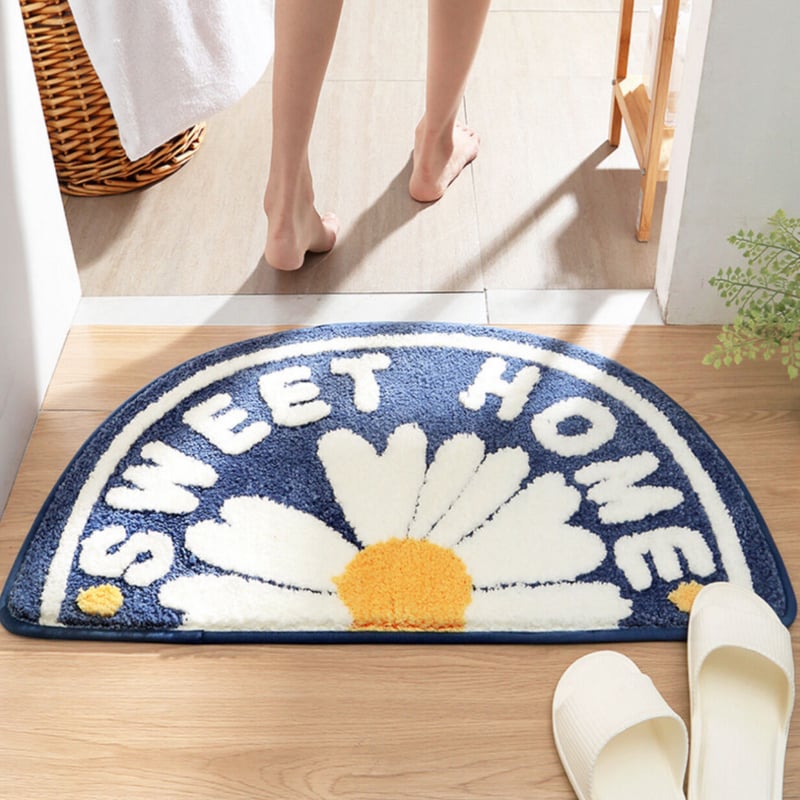 可愛いラグマット デイジーマット ビンテージ バスマット 浴室 玄関