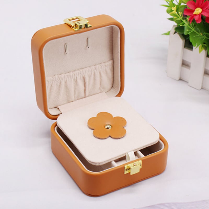 コンパクト アクセサリーケース 携帯用 持ち運び ジュエリーボックス