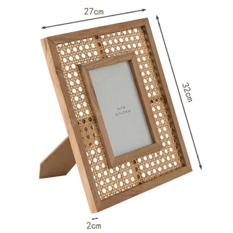 ラタン フォトスタンド インテリア ラタンフレーム フォトフレーム