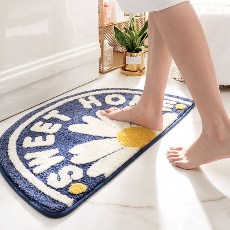 可愛いラグマット デイジーマット ビンテージ バスマット 浴室 玄関