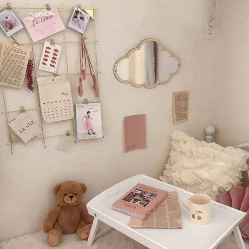 北欧原色柳編み鏡の特色手作り竹編み民宿北欧原木壁掛け装飾1 【公式通販】