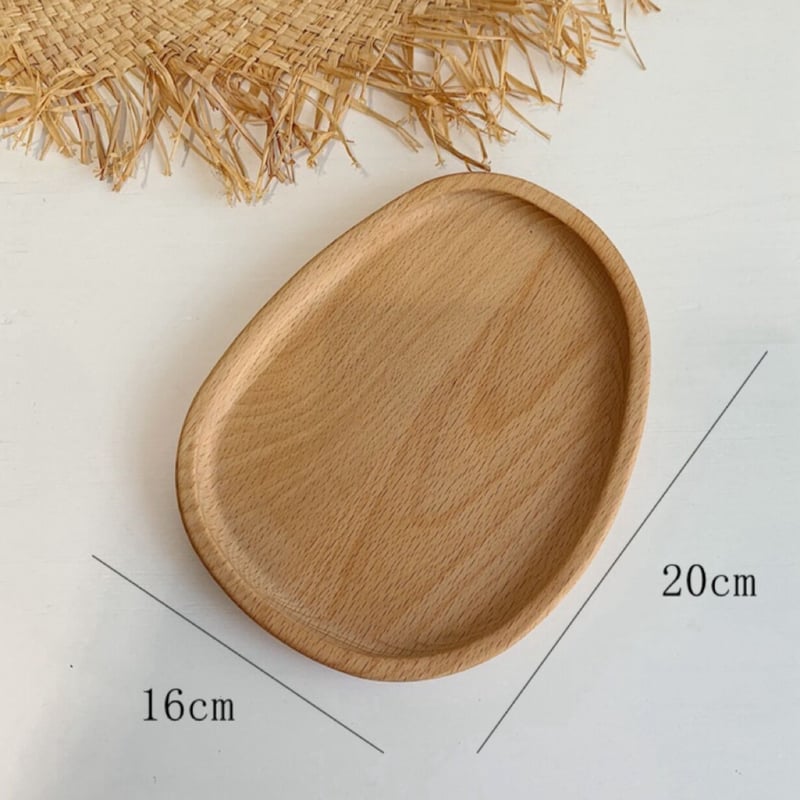 ウェーブウッドトレイ 2点セット アクセサリー 収納 トレーウッド