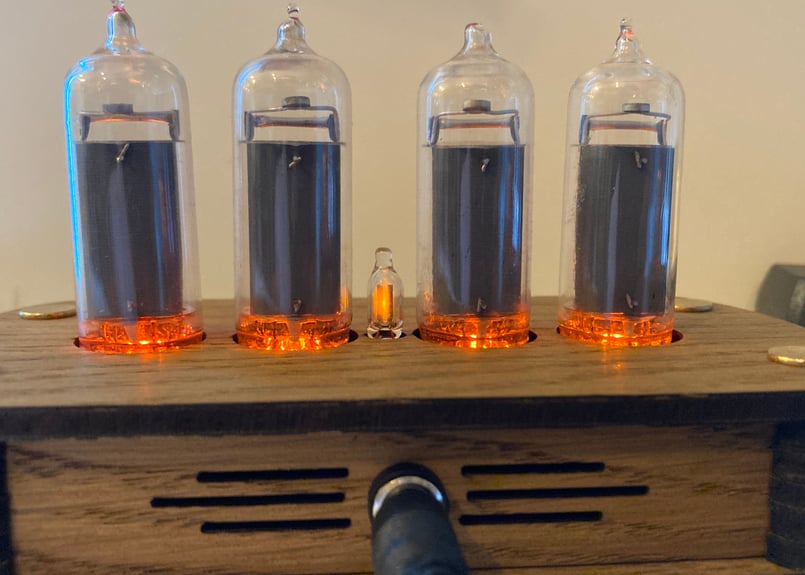 Nixie Tube Clock IN-14 オレンジライト レトロ ヴィンテージ Nixie Tube Clock IN-14 オレンジライト レトロ ヴィンテージ